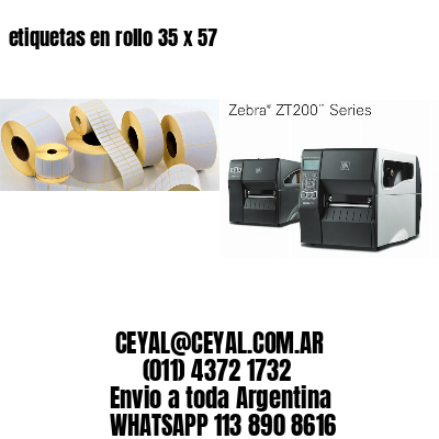 etiquetas en rollo 35 x 57