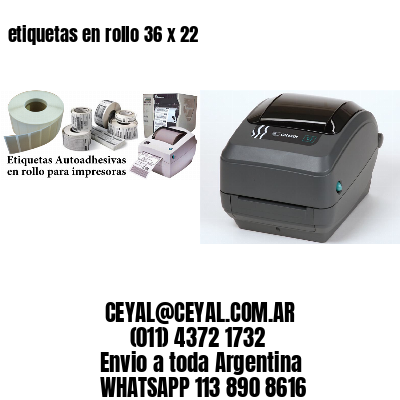 etiquetas en rollo 36 x 22