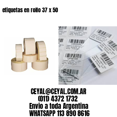 etiquetas en rollo 37 x 50