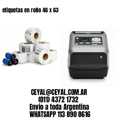 etiquetas en rollo 46 x 63