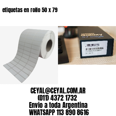 etiquetas en rollo 50 x 79