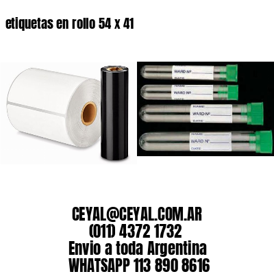 etiquetas en rollo 54 x 41
