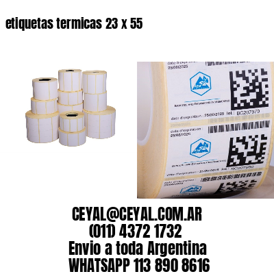 etiquetas termicas 23 x 55