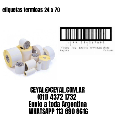 etiquetas termicas 24 x 70