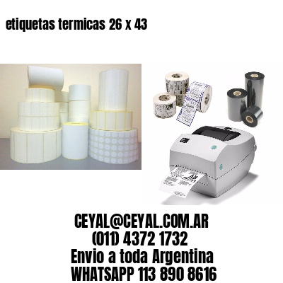etiquetas termicas 26 x 43