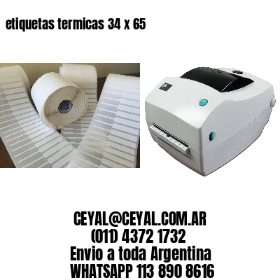 etiquetas termicas 34 x 65
