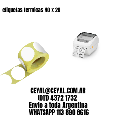 etiquetas termicas 40 x 20