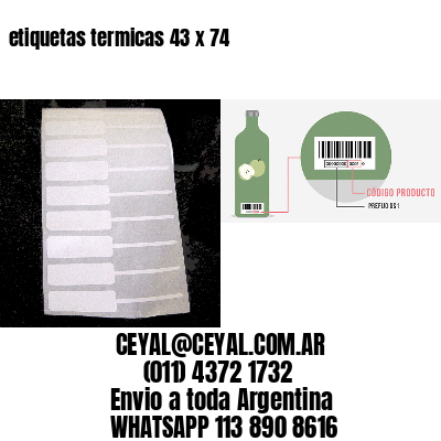 etiquetas termicas 43 x 74