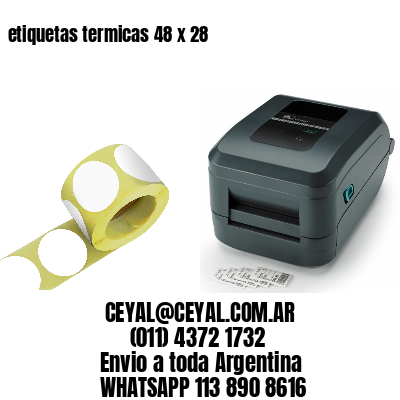 etiquetas termicas 48 x 28