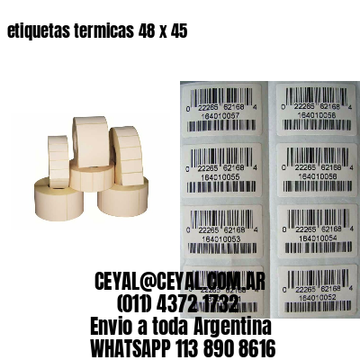 etiquetas termicas 48 x 45