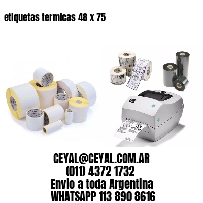 etiquetas termicas 48 x 75