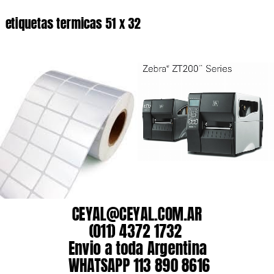 etiquetas termicas 51 x 32