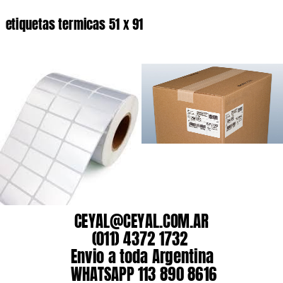 etiquetas termicas 51 x 91
