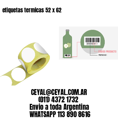 etiquetas termicas 52 x 62