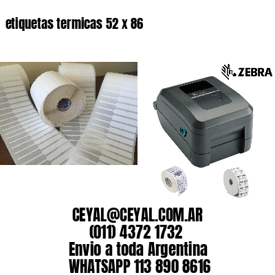 etiquetas termicas 52 x 86