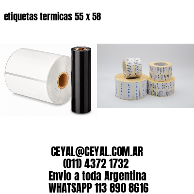 etiquetas termicas 55 x 58