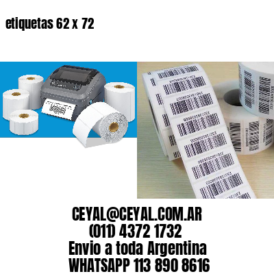etiquetas 62 x 72