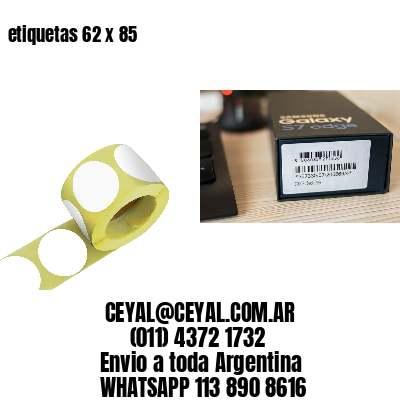 etiquetas 62 x 85