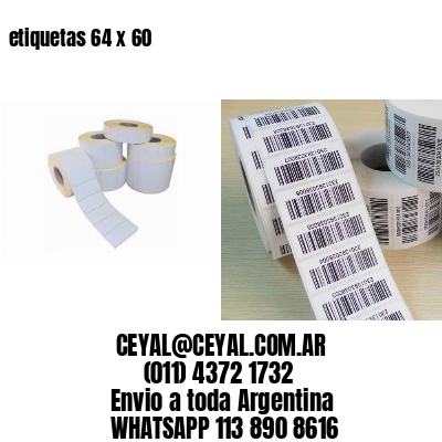 etiquetas 64 x 60