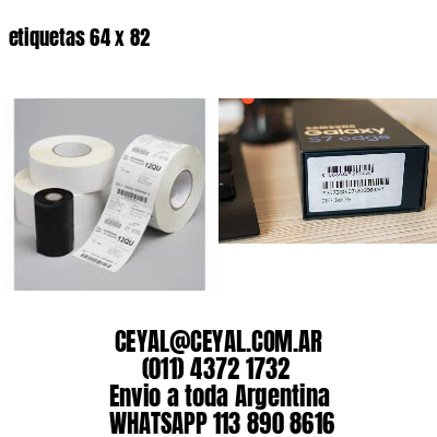 etiquetas 64 x 82