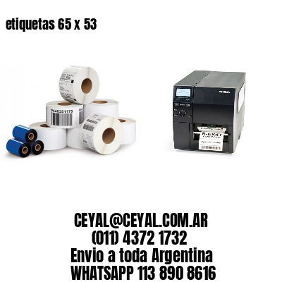 etiquetas 65 x 53