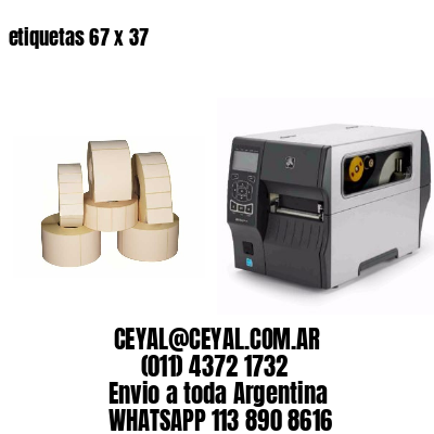 etiquetas 67 x 37