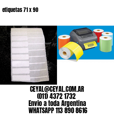 etiquetas 71 x 90