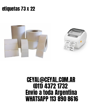 etiquetas 73 x 22