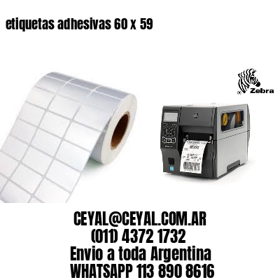 etiquetas adhesivas 60 x 59