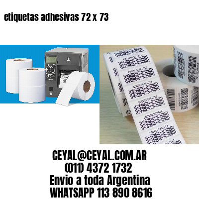 etiquetas adhesivas 72 x 73