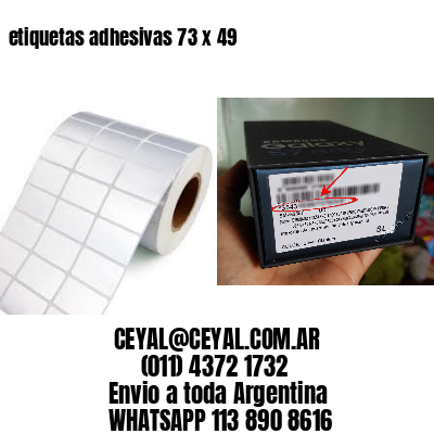 etiquetas adhesivas 73 x 49