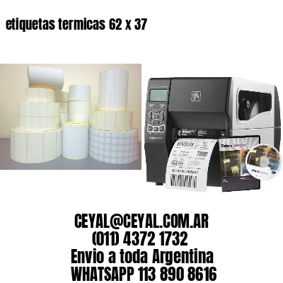 etiquetas termicas 62 x 37