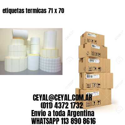 etiquetas termicas 71 x 70