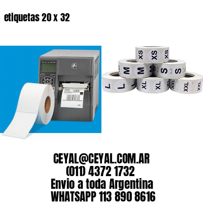 etiquetas 20 x 32
