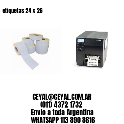 etiquetas 24 x 26