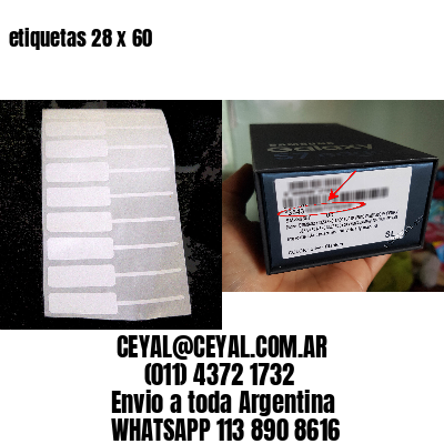 etiquetas 28 x 60