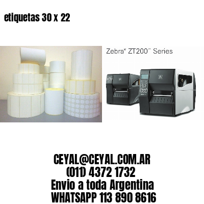 etiquetas 30 x 22