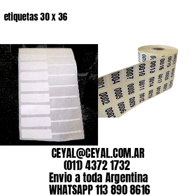 etiquetas 30 x 36