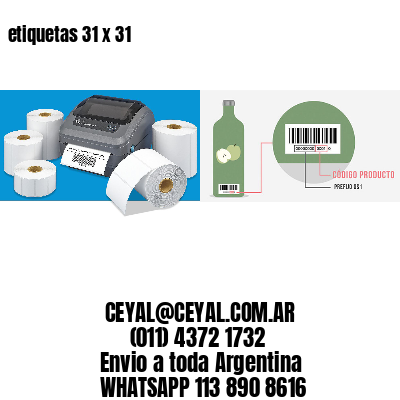 etiquetas 31 x 31