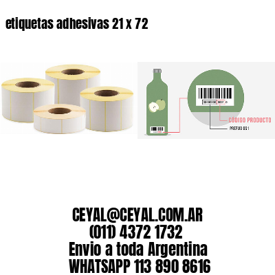 etiquetas adhesivas 21 x 72