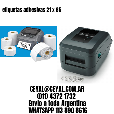 etiquetas adhesivas 21 x 85