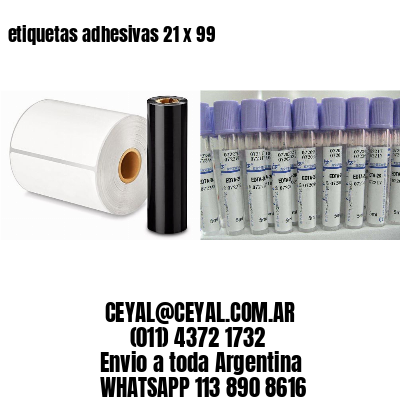 etiquetas adhesivas 21 x 99