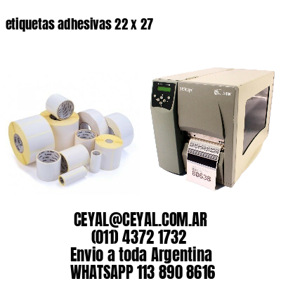 etiquetas adhesivas 22 x 27
