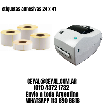 etiquetas adhesivas 24 x 41