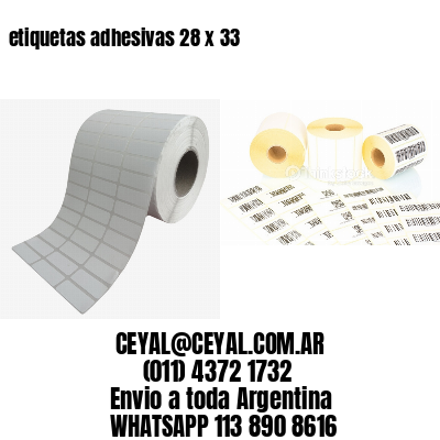 etiquetas adhesivas 28 x 33
