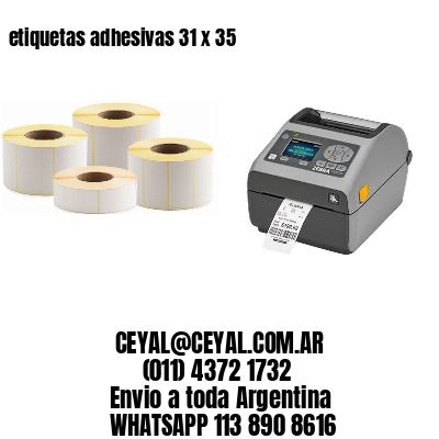 etiquetas adhesivas 31 x 35