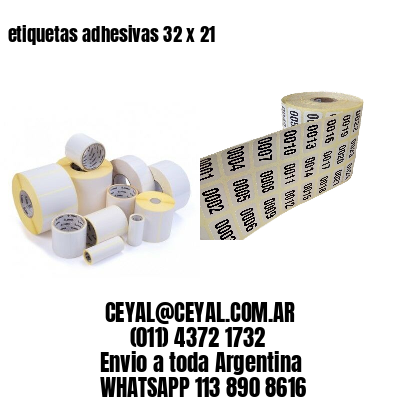 etiquetas adhesivas 32 x 21