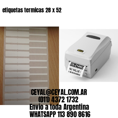 etiquetas termicas 28 x 52