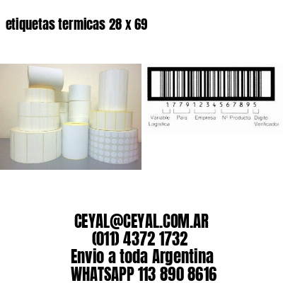 etiquetas termicas 28 x 69