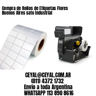 Compra de Rollos de Etiquetas Flores  Buenos Aires sato industrial